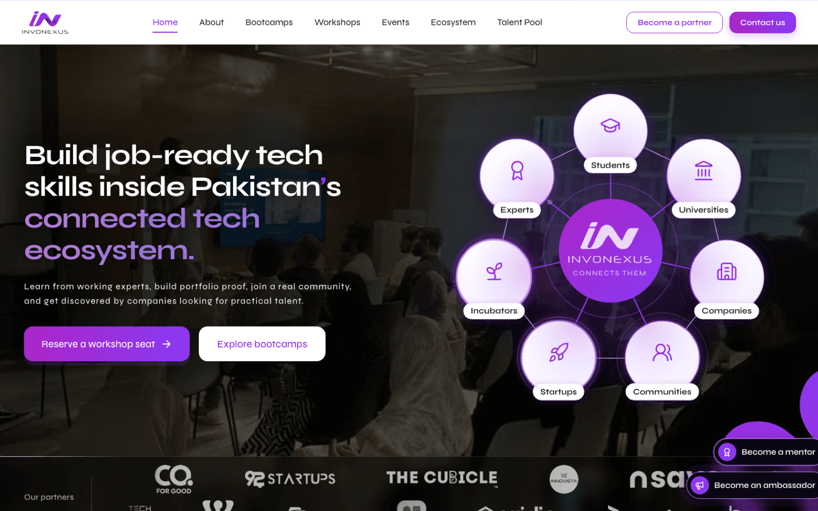 InvoNexus website homepage
