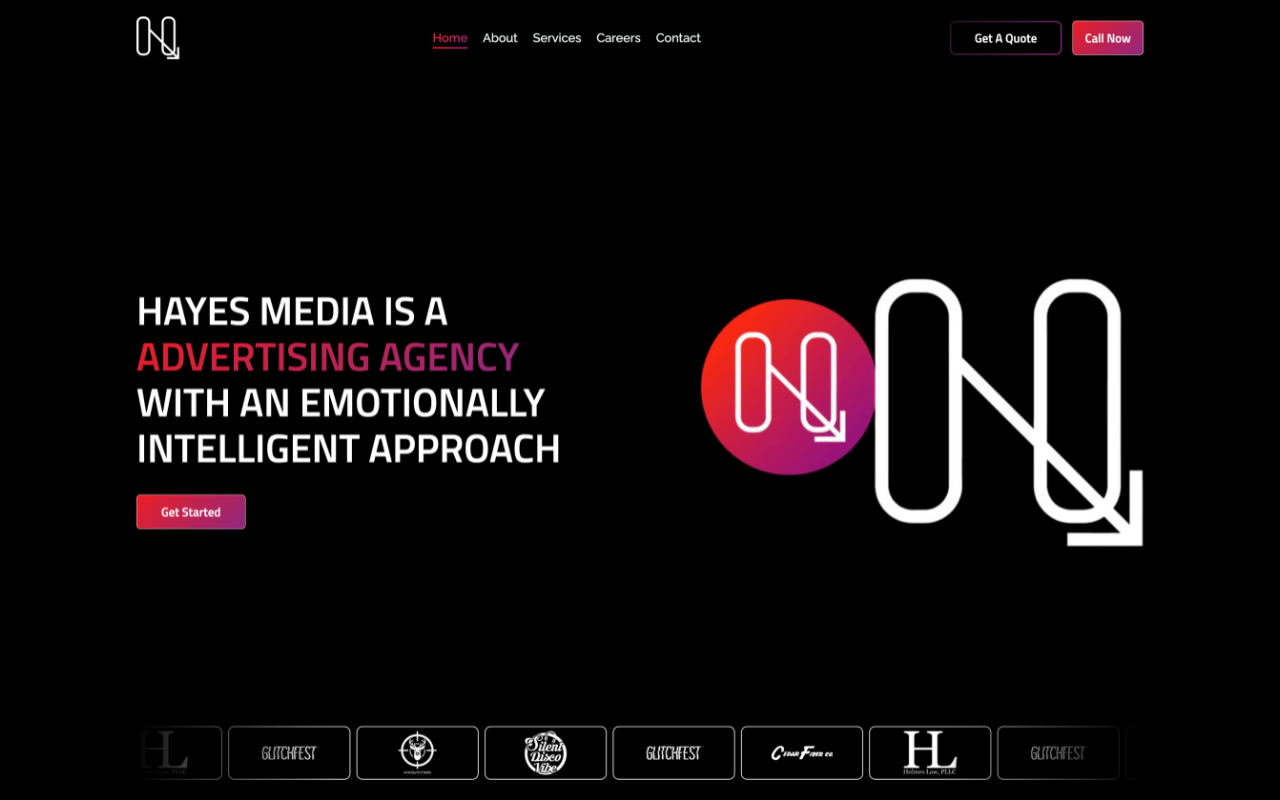 Hayes Media - Marketing Agency Website (Headless CMS)